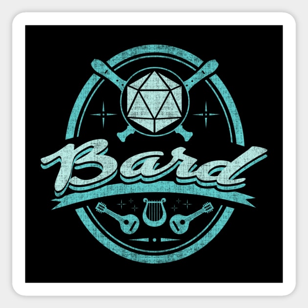 Bard: RPG Tabletop Sticker by PluginTees